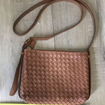 Madewell Brown Tan Woven Puffy Crossbody Bag NI981 New Photo 0
