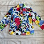 Chico's Hawaiian Floral Button Down Blazer Shacket Size 1 Photo 0