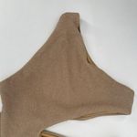 Beach Riot Swimsuit Size Medium Celine One Shoulder Cutout One Piece Gold NWOT Photo 10