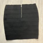 H&M Divided Black Textured Bandage Bodycon Mini Skirt Size 10 Elastic Waist Photo 4