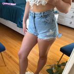 Revolve Rollas Jean Shorts  High-Waisted Duster Photo 3