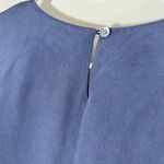 Valerie Stevens  Navy Dress Womens 6 Blue Shift Silk Classic Minimalist Lined Photo 5
