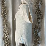 CAbi  XS Ivory Mesh Knit Hoodie Pullover Lightweight‎ Beachwear Boho Chic Photo 3
