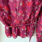 Free People Free‎ People Amanda Ruffle Long Sleeve Top In Sultry Combo Medium Size  NWT Photo 9