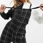 ASOS  DESIGN jersey overalls in mono grid print US 6 Photo 2