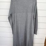 CHELSEA & THEODORE Cardigan Duster Sz L Mist Grey Heather Open Front Long Sleeve Gray Size L Photo 1