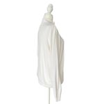 Chico's Rayon Fine Knit White Full Zip Sweater Women's Size L 12 (2) Normcore Photo 3