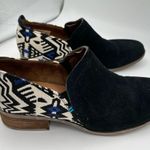 Toms  Blue and Black Ankle Suede Boots with Chunky Heel Photo 5