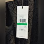 Calvin Klein NWT  Lace Tank Lined Black Business Casual Career Size Large Photo 3