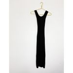AYR The Vava Black Ribb Midi Dress Size XS Criss Cross Back Stretch Quiet Luxury Photo 2