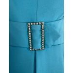 American Vintage 50's Blue Sleeveless Pleated Belted Gemstone Dress small Photo 10