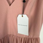 Dress the Population NWT Alicia Mixed Media Midi Dress Blush Pink Size Medium M Photo 7