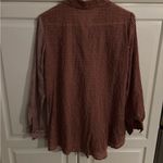 LOGO By Lori Goldstein LOGO Lori Goldstein small Shell Button Tunic Top‎ Red Plaid Long Sleeve Womens Photo 4