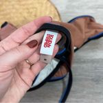 Solid & Striped Solid &‎ striped poppy tie strap one piece swimsuit in brown, black, and blue Photo 3