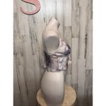 Timing  Marble Print Satin Cami Crop Top Size Small Photo 6