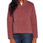 Anthropologie Anthropology THREE DOTS Full Zip Quilted Knit Jacket Red Size L Photo 0