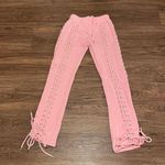 Hidden Cult Lace Up Wynn Sweat Pants Bubblegum Pink Size X Small Photo 1