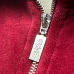 Bob Mackie  Wearable Art Full Zip Velour House Coat Red Small Photo 1