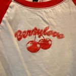 H&M  Divided Red/Cherries Printed Crop Top Size XS Photo 3