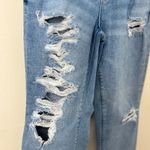 American Eagle Women’s stretch mom Skinny Blue Jeans w\Distressed size 00 reg Photo 1