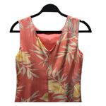 Tommy Bahama Womens Coral Silk Dress Size 4 Vintage Tropical Sheath Coastal Photo 3