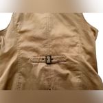 Coldwater Creek  Chestnut Brown Leather Vest Size Large Photo 8