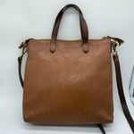 Madewell Women's Brown Leather Transport Medium Shoulder Bag Purse Photo 4