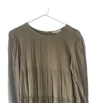 American Eagle Women's Size XS Olive Green Tiered Babydoll Top Green Photo 2
