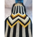 Missoni  for Target Black Zig Zag Gold Stripe Shift Sweater Dress L Photo 1