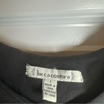 Lucca Couture  Black Flutter Sleeve Chiffon V Neck Romper size L Photo 1