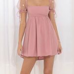 Lucy in the Sky Emerson Baby Doll Dress in Pink Butterfly Photo 0