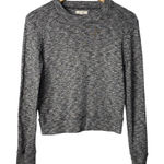 Madewell  Gray Long Sleeve Crew‎ Neck Marled Cotton Top Women Size Small Photo 0