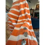 Ralph Lauren Lauren  Orange Striped Top - Women's Size Large Photo 1