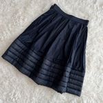 Alexander McQueen navy blue cotton quilted A-line skirt size IT38 S small Photo 4
