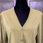 Lan Louis Vintage  Paris hunter green cardigan sweater- size XL Photo 3