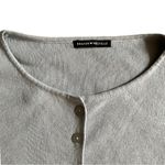 Brandy Melville  Shrug Top Y2K Baby Blue Ribbed Long Sleeves Button Up One Size Photo 3