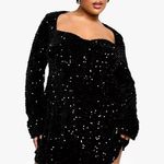 Boohoo SEQUIN VELVET SWEETHEART SKATER DRESS Photo 0