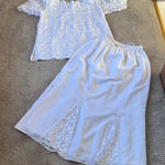 Elegant Wear White Two Piece Skirt Set SIZE XL Photo 0
