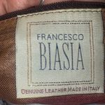Brown Suede Francisco Biasia Genuine Italian Leather Crossbody Purse Photo 7