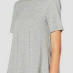 Derek Lam  10 Crosby Short Sleeve Button Back Minimalist Grey Top Sz Small Photo 0