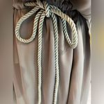 Alice + Olivia gray beaded collar shift dress with corded belt, Size M NWT Photo 7