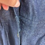 Max Z Denim Western Dress Rhinestones Studded‎ Maxi Vintage Pleated Sz 12 Blue Photo 7