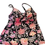 Lands' End V-Neck Wrap Underwire Tankini Swimsuit Twilight Floral Size 32DD/34D Photo 0