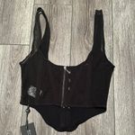 White Fox Boutique White Fox Black Cropped Bustier Photo 3