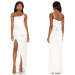 Nookie  Grace One Shoulder Gown In Ivory Photo 1