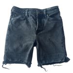 We The Free Shorts Avery Bermuda Cutoff Denim Black Size 26 Photo 2
