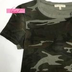 Urban Outfitters Marnie Camo T-Shirt Olive Green Gray Distressed Destroyed Top S Photo 7