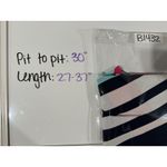 Chico's  Women Poncho Top Size L/XL Kimono Navy Blue Pink Black Asymmetrical Hem Photo 5