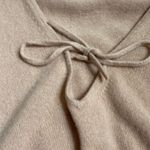 J.Crew Cashmere ribbed crewneck sweater (Sz XL) Muted Pink Bell Sleeve V-Neck Photo 5