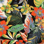 C&C California  Linen Blend Tropical Maxi Dress Caftan Coverup. Size Medium. Photo 7